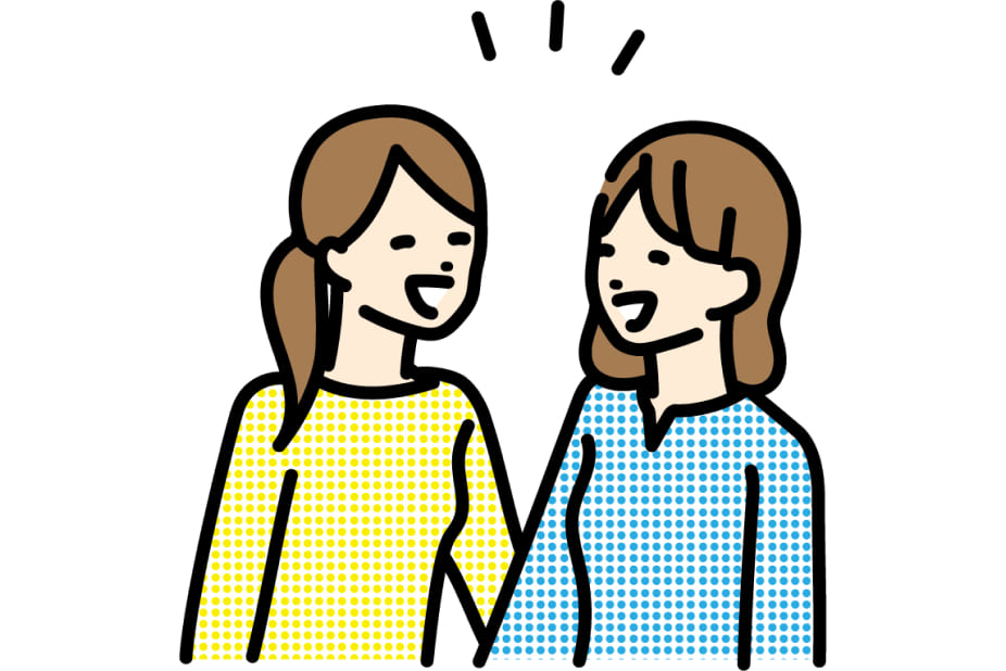 女性二人の写真