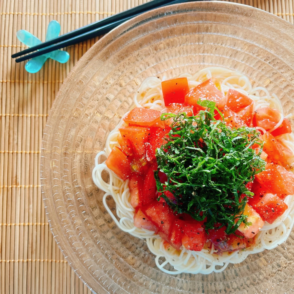 トマト素麺の写真